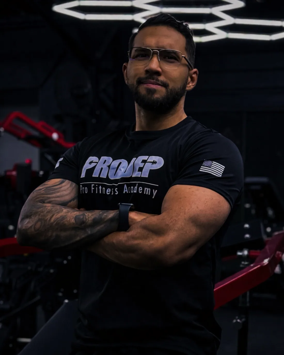 Marcos Pirona, entrenador personal, en el gimnasio